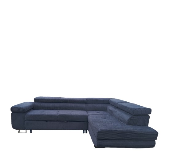 Καναπές Γωνιακός ArteLibre LUZANO Μαύρο Ύφασμα/MDF 277x203x100cm