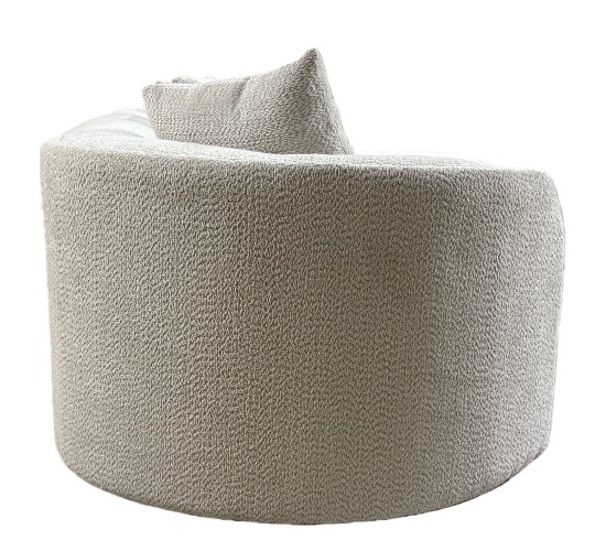 Καναπές MONTARO ArteLibre Γκρι Ανοιχτό Ύφασμα 140x105x65cm/206x124x68cm