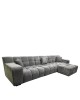 Καναπές Γωνιακός ArteLibre ORVELLA Γκρι Ύφασμα 363x194x80cm
