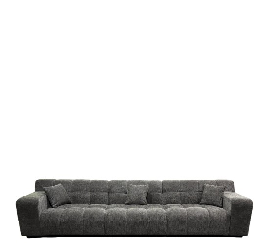 Καναπές Γωνιακός ArteLibre ORVELLA Γκρι Ύφασμα 363x194x80cm