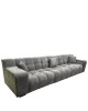 Καναπές Γωνιακός ArteLibre ORVELLA Γκρι Ύφασμα 363x194x80cm