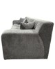 Καναπές Γωνιακός ArteLibre ORVELLA Γκρι Ύφασμα 363x194x80cm
