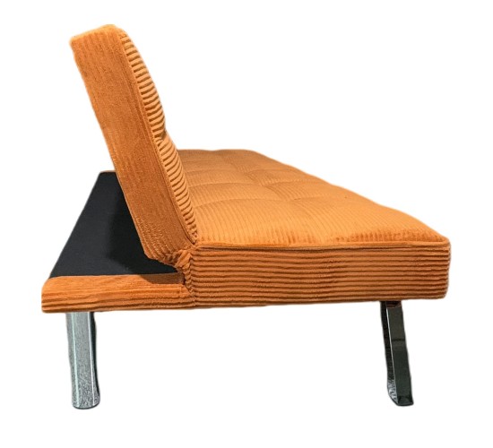 Καναπές Κρεβάτι ArteLibre ELVORE Κεχριμπάρι Ύφασμα/Ξύλο 190x83x74cm