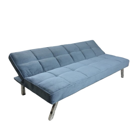 Καναπές Κρεβάτι ArteLibre ELVORE Μπλε Ύφασμα/Ξύλο 190x83x74cm