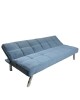 Καναπές Κρεβάτι ArteLibre ELVORE Μπλε Ύφασμα/Ξύλο 190x83x74cm