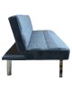 Καναπές Κρεβάτι ArteLibre ELVORE Μπλε Ύφασμα/Ξύλο 190x83x74cm