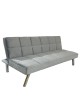 Καναπές Κρεβάτι ArteLibre ELVORE Γκρι Ύφασμα/Ξύλο 190x83x74cm