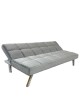 Καναπές Κρεβάτι ArteLibre ELVORE Γκρι Ύφασμα/Ξύλο 190x83x74cm