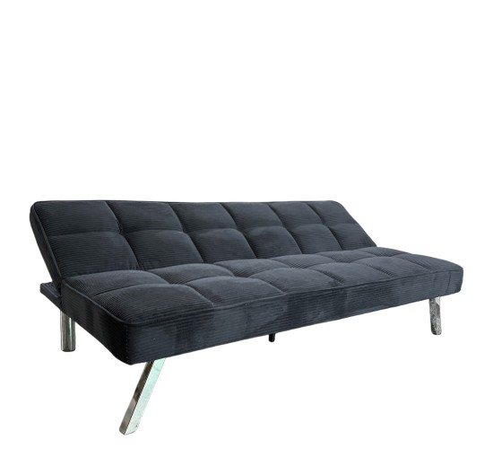 Καναπές Κρεβάτι ArteLibre ELVORE Μαύρο Ύφασμα/Ξύλο 190x83x74cm