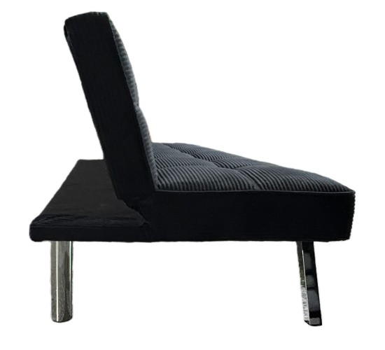 Καναπές Κρεβάτι ArteLibre ELVORE Μαύρο Ύφασμα/Ξύλο 190x83x74cm