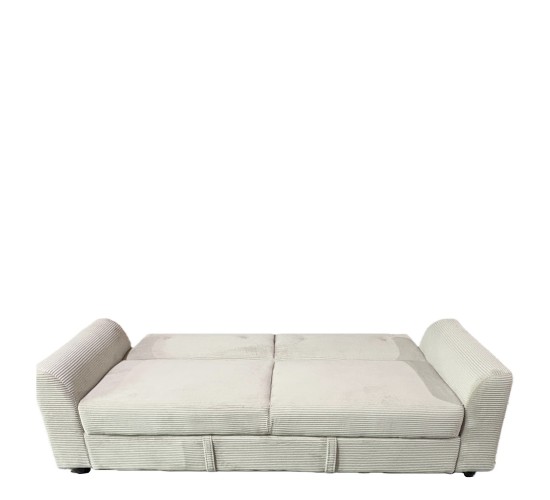 Καναπές Κρεβάτι ArteLibre VALMERO Μπεζ Ύφασμα/Ξύλο 216x85x85cm