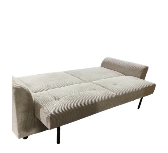 Καναπές Κρεβάτι ArteLibre VALMERO Μπεζ Ύφασμα/Ξύλο 216x85x85cm