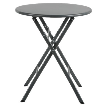 Τραπέζι Κήπου ArteLibre NOVA Μαύρο Μέταλλο Φ60x70cm