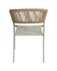 Πολυθρόνα Κήπου ArteLibre FIJI Μπεζ/Φυσικό Αλουμίνιο/Rattan 56x60x78cm