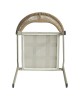 Πολυθρόνα Κήπου ArteLibre FIJI Μπεζ/Φυσικό Αλουμίνιο/Rattan 56x60x78cm