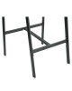 Σκαμπό Bar ArteLibre SANTORINI Μαύρο/Φυσικό Αλουμίνιο/Rattan 55x56x99cm