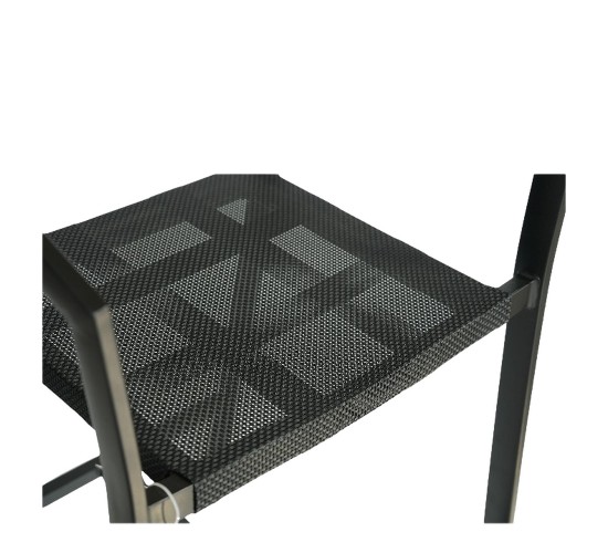 Σκαμπό Bar ArteLibre SANTORINI Μαύρο/Φυσικό Αλουμίνιο/Rattan 55x56x99cm