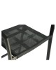 Σκαμπό Bar ArteLibre SANTORINI Μαύρο/Φυσικό Αλουμίνιο/Rattan 55x56x99cm