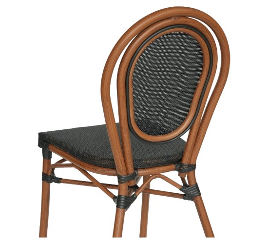 Καρέκλα Κήπου ArteLibre TULUM Καφέ/Ανθρακί Αλουμίνιο/Rattan 44x56x90cm