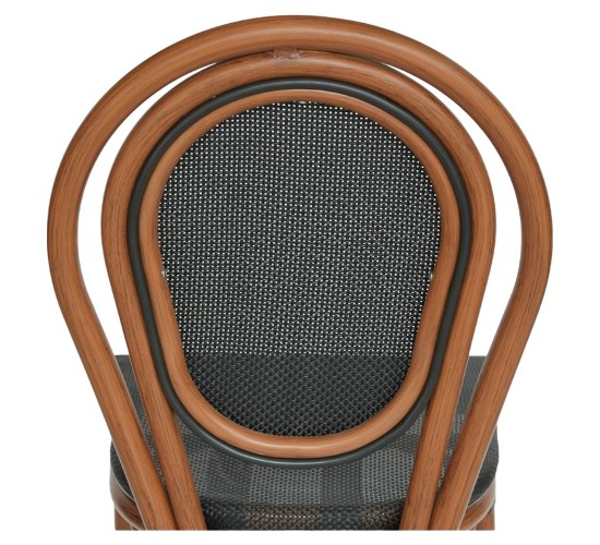 Καρέκλα Κήπου ArteLibre TULUM Καφέ/Ανθρακί Αλουμίνιο/Rattan 44x56x90cm