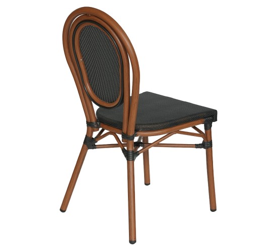 Καρέκλα Κήπου ArteLibre TULUM Καφέ/Ανθρακί Αλουμίνιο/Rattan 44x56x90cm