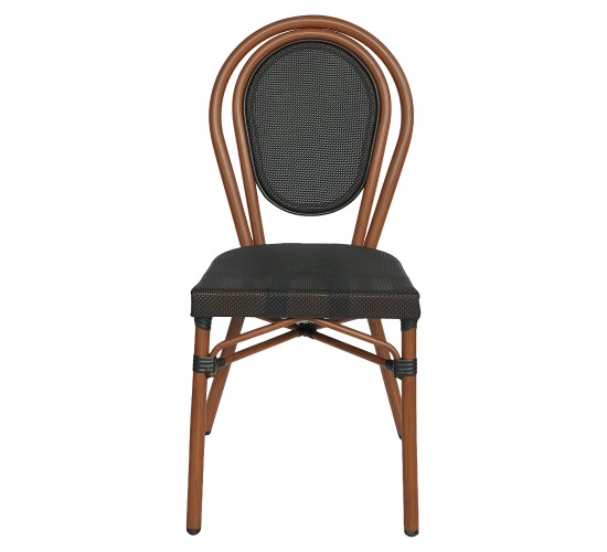 Καρέκλα Κήπου ArteLibre TULUM Καφέ/Ανθρακί Αλουμίνιο/Rattan 44x56x90cm