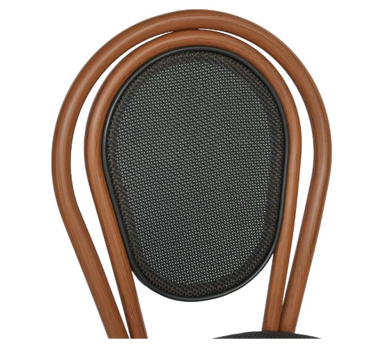 Καρέκλα Κήπου ArteLibre TULUM Καφέ/Ανθρακί Αλουμίνιο/Rattan 44x56x90cm