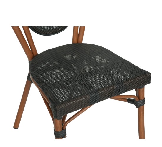Καρέκλα Κήπου ArteLibre TULUM Καφέ/Ανθρακί Αλουμίνιο/Rattan 44x56x90cm