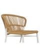 Καρέκλα Κήπου ArteLibre RIVIERA Λευκό/Φυσικό Αλουμίνιο/Rattan 57x61x79cm