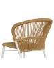Καρέκλα Κήπου ArteLibre RIVIERA Λευκό/Φυσικό Αλουμίνιο/Rattan 57x61x79cm
