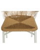 Καρέκλα Κήπου ArteLibre RIVIERA Λευκό/Φυσικό Αλουμίνιο/Rattan 57x61x79cm