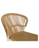 Καρέκλα Κήπου ArteLibre RIVIERA Λευκό/Φυσικό Αλουμίνιο/Rattan 57x61x79cm
