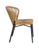 Καρέκλα Κήπου ArteLibre RIVIERA Μαύρο/Φυσικό Αλουμίνιο/Rattan 57x61x79cm
