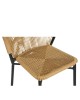 Καρέκλα Κήπου ArteLibre RIVIERA Μαύρο/Φυσικό Αλουμίνιο/Rattan 57x61x79cm