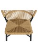 Καρέκλα Κήπου ArteLibre RIVIERA Μαύρο/Φυσικό Αλουμίνιο/Rattan 57x61x79cm