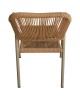 Πολυθρόνα Κήπου ArteLibre MOOREA Μπεζ/Φυσικό Αλουμίνιο/Rattan 58x56x79cm