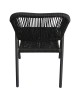 Πολυθρόνα Κήπου ArteLibre MOOREA Ανθρακί Αλουμίνιο/Rattan 58x56x79cm