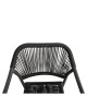 Πολυθρόνα Κήπου ArteLibre MOOREA Ανθρακί Αλουμίνιο/Rattan 58x56x79cm
