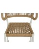 Σκαμπό Bar ArteLibre CEBU Λευκό/Φυσικό Αλουμίνιο/Rattan 60x60x99cm