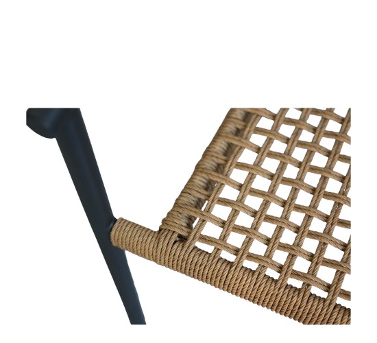 Πολυθρόνα Κήπου ArteLibre KINOSSA Ανθρακί/Φυσικό RATTAN Αλουμίνιο/Rattan 54x59x76cm