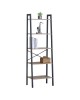Ραφιέρα ArteLibre TARNOX Με 5 Ράφια Δρυς/Μαύρο MDF/Μέταλλο 56x37.8x172.2cm