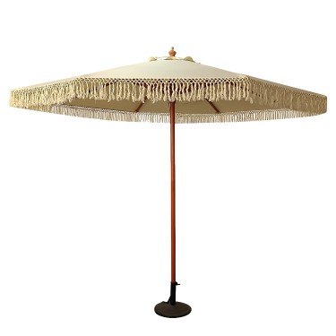 Ομπρέλα Κήπου ArteLibre KARENA Μπεζ/Φυσικό Ξύλο/Polyester Φ3x2.50m