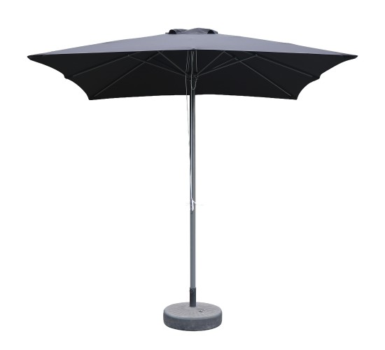 Ομπρέλα Κήπου ArteLibre MELIOR Μαύρο/Ανθρακί Αλουμίνιο/Polyester Φ2.2x2.2m