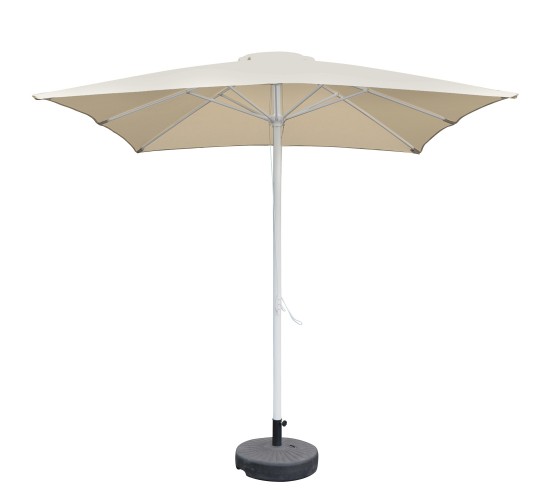 Ομπρέλα Κήπου ArteLibre MELIOR Μπεζ/Λευκό Αλουμίνιο/Polyester Φ2.2x2.2m