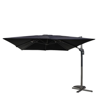 Ομπρέλα Κήπου ArteLibre VALENA Μαύρο/Γκρι Αλουμίνιο/Polyester Φ3x3m