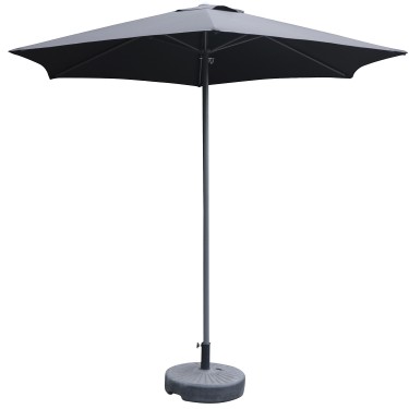 Ομπρέλα Κήπου ArteLibre MELIORE Ανθρακί/Γκρι Αλουμίνιο/Polyester Φ2.5x2.36m