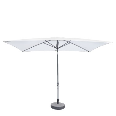 Ομπρέλα Κήπου ArteLibre ARONA Λευκό/Ανθρακί Αλουμίνιο/Polyester 3x2x2.53m