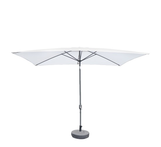 Ομπρέλα Κήπου ArteLibre ARONA Λευκό/Ανθρακί Αλουμίνιο/Polyester 3x2x2.53m