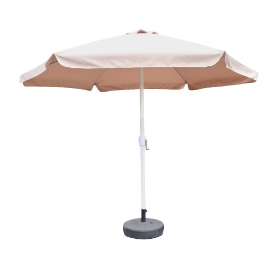 Ομπρέλα Κήπου ArteLibre RENOVA Μόκα/Λευκό Μέταλλο/Polyester Φ3x2.5m