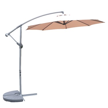 Ομπρέλα Κήπου ArteLibre NORVIALE Μόκα/Ανθρακί Αλουμίνιο/Polyester Φ2.65m